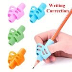 1/2Pcs Two Finger Grip Silicone Learn Writing Tool Writing Pen Writing Correction Device Children Study Supplies Gift For Children Ramadan Mubarak