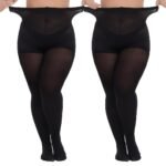 Two Packs Of Women'S Large Size Super Elastic Skin-Tight Tights - Image 3