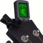 1Pc Accurate Clip-On Guitar Tuner With 360-Degree Rotatable Digital Display - Ideal For Acoustic Guitar, Ukulele, Bass, Violin, Banjo And Chromatic, Includes 10 Guitar Picks (Random Color) For Ultimate Convenience - Image 5