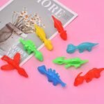 10 Slingshot Dinosaur Finger Toys Made Of Tpr Material, Finger Dinosaur Slingshots That Stick To Walls, Action Figures Of Slingshot Dinosaur Fingers, Funny Prank Gifts For Christmas. - Image 5