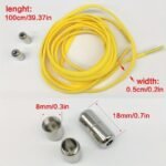 High Density Woven Laces For Outdoor Casual Shoes Work Shoes Fine Texture Round Laces Shoelaces - Image 2