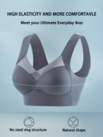 Solid Color Sexy No Steel Ring Women'S Underwear Comfortable Breathable Gathered Vest Bra Underwear - Image 9