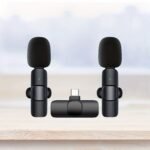 Wireless Lavalier Microphone With Omnidirectional Recording - Usb-C Charging, Lithium Battery, Perfect For Smartphones, Tablets, Cameras, Interviews, Podcasts & Vlogs, Video Chatting | Modern Recording | Rechargeable Battery