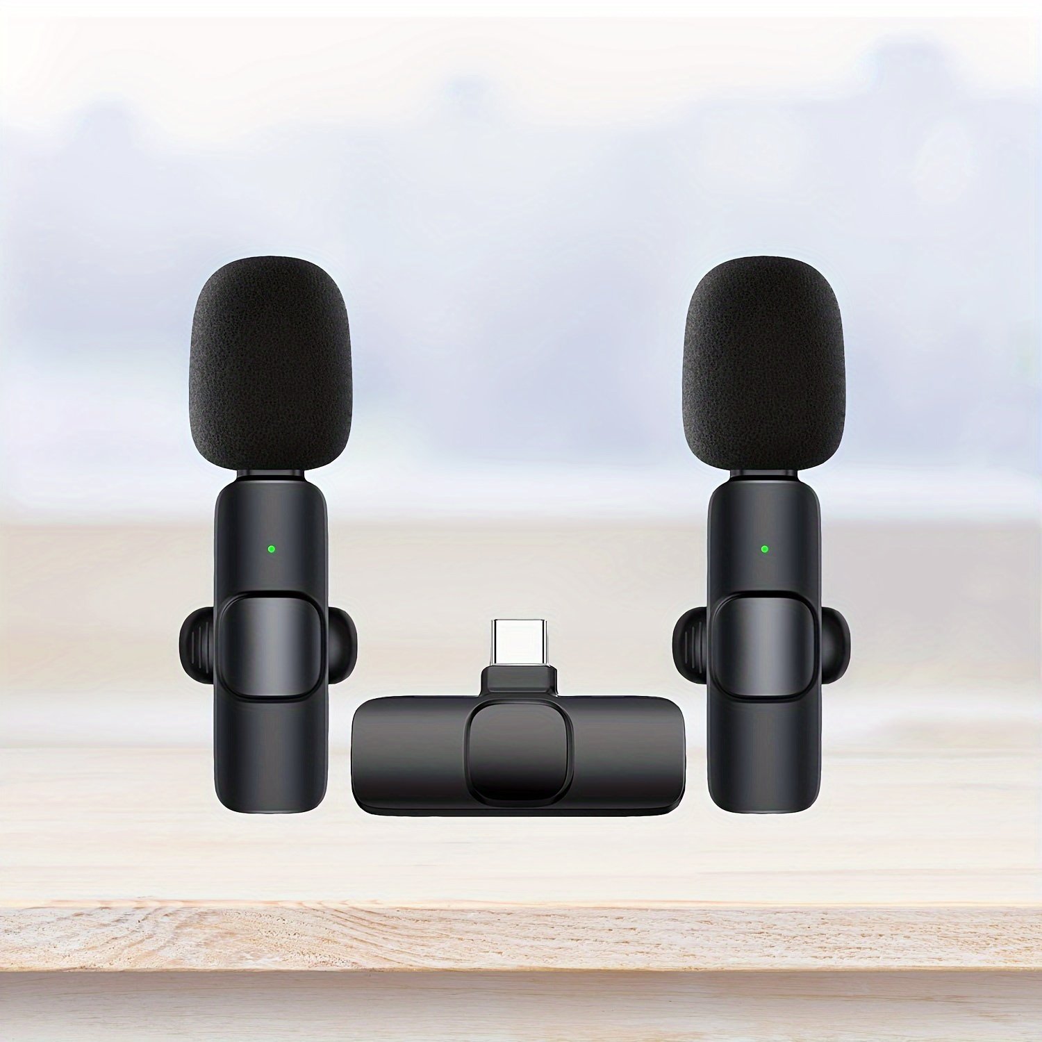 product-Fancyalgo-VirtualModelMatting-ed2f285ec25a5a899b0b37cf6bc5d1fe.jpg Wireless Lavalier Microphone With Omnidirectional Recording - Usb-C Charging, Lithium Battery, Perfect For Smartphones, Tablets, Cameras, Interviews, Podcasts & Vlogs, Video Chatting | Modern Recording | Rechargeable Battery - Image 1