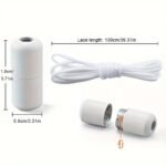 1 Pair Of Free-To-Take-Off Shoe Laces With Capsule Buckle And Elasticity, Lazy Person'S Laces, Fashionable Laces Suitable For Board Shoes And Sports Shoes - Image 2