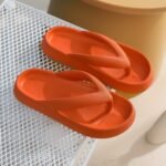 Wholesale Women'S Soft Sole Slides - Eva Flip-Flops With Thick Cushioned Insoles, All-Season Indoor/Outdoor Beach Slippers In Beige, White, Yellow, Pink, Black, Orange, Light Green, And Light Blue, Indoor Slippers | Stylish Slippers | Eva Material - Image 23