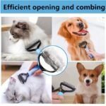 Pet Fur Knot Cutter Dog Grooming Shedding Tools Pet Cat Hair Removal Comb Brush Double Sided Pet Products Comb For Dog - Image 2