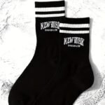 One Pair Of Women'S Striped Trendy Mid-Calf Socks Suitable For Sports, Casual Comfortable Breathable Long Socks - Image 12