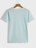 Loose Crew Neck T-Shirt, Casual Simple Short Sleeve Summer T-Shirts Tops, Women'S Clothing - Image 7