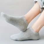 1/5/10/30 Pairs Simple Solid Socks, Soft & Lightweight Short Socks, Women'S Stockings & Hosiery - Image 6