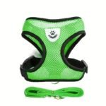 Reflective Pet Harness And Leash Set For Dogs And Cats, Adjustable Puppy Cat Vest Harness With Soft Mesh - Image 11