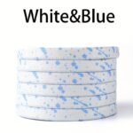 1 Pair Ink Splashing Lazy Free Tie Elastic Shoelaces, Elastic Multicolor Shoelaces With 4Pcs Metal Press Buckles - Image 15