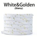 1 Pair Ink Splashing Lazy Free Tie Elastic Shoelaces, Elastic Multicolor Shoelaces With 4Pcs Metal Press Buckles - Image 24