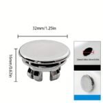 1Pc Wash Basin Overflow Ring, Neatly Decorated Cover, Sink Overflow Plug, Plastic Stainless Steel Basin Overflow Ring - Image 7