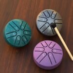 Ethereal Drum, A 3-Inch 6-Tones Steel Tongue Drum, Is Compact And Portable, Allowing People To Relieve Stress, Heal And Meditate. It Comes With Drumsticks And Music Notes. Eid Al-Adha Mubarak