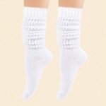 3 Pairs Of Women'S Mid-Calf Socks In Black, White And Gray Solid Colors, Spring And Autumn Fashionable And Versatile Simple Heel Socks - Image 2