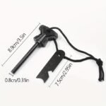 Waterproof Magnesium Flint Fire Starter - Heavy-Duty Magnesium Fire Stone With Flint, Grip & Lock - Portable Survival Lighter For Camping, Emergencies, Bushcraft - Compatible With Magnesium Bars/Rods - Ideal For, Backpacking, Survival Kits - No - Image 4