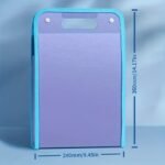 Sky Blue A4 Document Folder With Handle - Waterproof, 13-Pocket Expanding File Organizer For Students, Business & Travel - Image 2