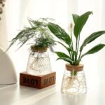 1Pc, Glass Planter Propagation Station Vase Rack Tabletop Hydroponic Plants Cuttings Office Home Decoration