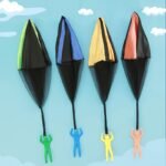 1Pc Tangle Parachute Figures Hand Throw Soliders Square Outdoor Youngsters'S Flying Toys - Image 6