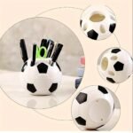 1Pc Plastic Pen Holder Multi-Functional Pen Holder Cartoon Football Pen Holder Office Football Pen Holder