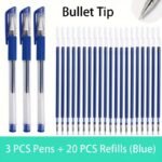 23Pcs Large Capacity Gel Pens - Smooth 0.5Mm Tip, Black, Blue And Red Ink Colored Ballpoint Pens Kawaii Pens Student Office Stationery School Supplies. - Image 5