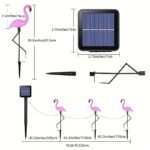 Lchpmy 1Pc/2Pcs/4Pcs/3Pcs/2Set Solar Flamingo Led Stake Lights,, Touch Control, Rechargeable Nickel Battery, Plastic Animal Theme Outdoor Decor For Garden, Lawn, Patio, Pond, Backyard, Halloween - Image 4