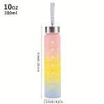 1Pc 300Ml/750Ml Gradient Color Leakproof Water Bottle, 10.14Oz/25.36Oz Portable Motivational Water Cup With Time Marker, Suitable For Outdoor Activities - Image 12