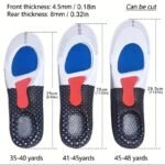 2 Pairs Of Shock-Absorbing Insoles For Foot Support, Shock-Absorbing Wear-Resistant, Breathable And Non-Slip, Without Battery - Image 4