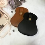 1Pc Guitar Pickup Storage Bag, Large Capacity Pu Faux Leather Portable, Musical Instrument Wood Grain Universe Retro Style Musical Instrument Accessories Universal Guitar Pickup Bag Has Texture- Convenient And Durable Pick Storage Box - Image 4
