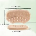 1Pair Heel Sticker Anti-Drop Heel High Heel Shoes Heel Anti-Wear Foot Sticker Shoes Big Change Small Artifact, Loafer Shoes Half Size Pad, Change One Size Change Half Size Length 3.58In/9.09Cm Width 2.05In/5.21Cm - Image 2