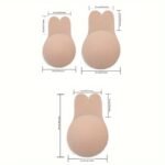 Silicone Invisible Breast Stickers, Breathable Rabbit Ear Bra Cups, Wireless Adhesive Bra Accessories In Various Colors And Models, Hand Washable Or Dry Clean, No Print Design, Comfortable Undergarment, Playful Underwear, Flexible Underwear - Image 6