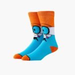 1/3/5 Pairs Of Men'S Cartoon Soft, Comfortable And Breathable Fun Round Neck Socks - Image 6