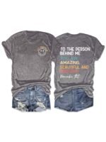 Women'S Inspirational Graphic T-Shirt - "You Are Enough" Message, Casual Crew Neck Short Sleeve Tee, Bright Green With Yellow Text, Loose Fit For Summer, Ladies T Shirt - Image 8