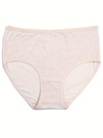 4Pcs Women'S Plus Size Underwear - Soft Everyday & Special Occasion Panties, Mid-Rise Coverage, Machine Washable - Bulk Pack (Black, Purple, Pink, Beige) - Elegant Basics For Bras & Outfits, Comfortable Undergarments, Versatile Style, Smooth Texture, Multipack Panties, Casual Attire - Image 7