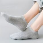1/5/10/20/30 Pack Of Men'S Spring And Summer Short Socks, Low-Cut Solid Color Black, White, Gray, Moisture-Wicking, Breathable, Invisible Boat Socks, Sweat-Resistant - Image 7