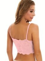 Contrast Lace Wireless Bralette, Scallop Trim Lightweight Everyday Bra, Women'S Lingerie & Underwear - Image 9