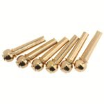 6Pcs Pure Copper Brass Guitar Bridge String Nails - Golden-Tone Finish, Durable Acoustic Guitar Maintenance For Stability & Aesthetic Appeal, Guitar Accessories, String Repair Tool, Elegant Accessory, Shiny Metallic Finish - Image 6