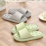Home Slippers Summer Indoor Anti-Slip Bathroom Bathing Couple Thickened Hollow Quick-Drying Outdoor Slippers For Women - Image 4