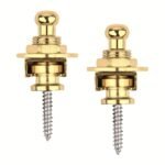 2Pcs Premium Alloy Guitar Strap Locks With Easy Quick Release Buttons - Golden & Black, Secure & Stylish For Acoustic, Electric Guitars & Basses - Ideal Gift For Musicians On Birthdays, Easter, President'S Day, Guitar Accessories Strap - Image 7