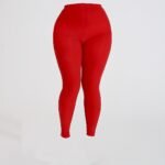Plus Size Casual Leggings Stockings, Women'S Plus 100D Solid Nylon High Rise Stretchy Tights For 0Xl-3Xl