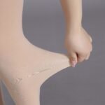 Plus Size Casual Leggings Stockings, Women'S Plus Solid Nylon High Rise Stretchy Pantyhose - Image 6