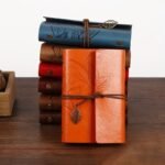 Retro Leaf Leather Loose-Leaf Notebook Strap Portable Travel Record Hand Ledger Learning Stationery - Image 27
