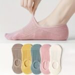 5/10 Pairs Invisible Mesh Socks, Comfy & Breathable Low Cut Ankle Socks, Women'S Stockings & Hosiery