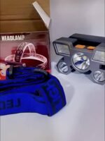 Qvamillt 5-Head Led Flashlight - Hands-Free Headlamp With Rechargeable, 5-Section Bright For Night Fishing,, Camping, Mining - Heavy-Duty Head-Mounted With Individual Head Control (Compatible With Flash - Image 8