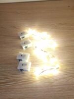 4Pcs/10Pcs Led Fairy Light Battery Powered String Light Silver Wire 201.17 Cm 20 Led Firefly Starry Sky Moon Light Suitable For Diy Wedding, Party, Bedroom, Courtyard, Christmas Atmosphere Light, Cake, Flower Bouquet Decoration - Image 11