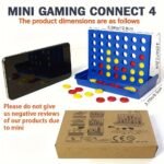 Family Strategy Board Game - 13.21 Cm Portable Foldable Chess Puzzle For Kids & Adults, Classic Four-In-A-Row Challenge With Red & Yellow Discs, Ages 3+ Home Entertainment, Perfect Christmas Thanksgiving Gift, Chess Gifts, Interactive Play, Vibrant Board, Sturdy Construction - Image 2