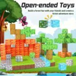 30/50/100Pcs Small Square Magnetic Building Block Sets, Educational Abs Construction Toys, Stem Sensory Games, Suitable For Children Aged 3 - 6, Creative Birthday, Halloween, Christmas Gifts - Image 8