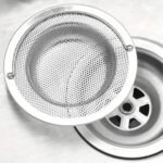 A Stainless Steel Sink Strainer With A Handle - Rust-Resistant And Clog-Proof Mesh Filter, Suitable For Kitchen And Bathroom Sinks, Made Of 201 Stainless Steel, Effortlessly Prevents Blockages, Ideal For Draining Vegetable And Fruit Scraps, Includes 11 Installation Parts For Kitchen Sinks. - Image 4