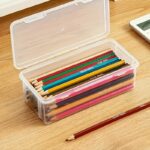 4Pcs Large Transparent Pp Storage Boxes With Lids, Suitable For Pens, Pencils, Markers, Crafts - Office And School Supplies Organizer, School Supplies Storage, Transparent Design, Secure Lid Feature - Image 8